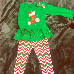 Girls 3T Christmas two-piece set
